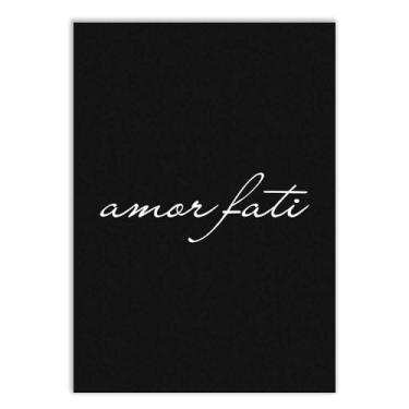 Imagem de Placa Decorativa Amor Fati Filosofia Estoicismo Nietzsche