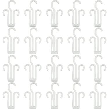 Imagem de IFAMIO Pacote com 20 cabides de prateleira de secagem de sapatos de plástico branco, leves, duráveis, resistentes, de secagem rápida, ideal para casa, loja, shopping