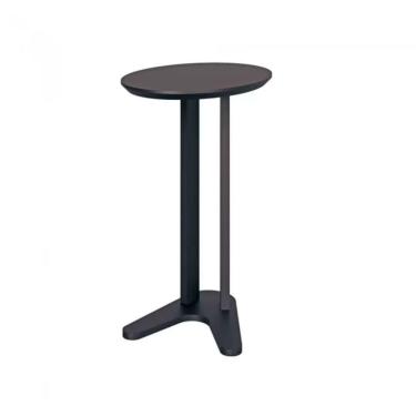Imagem de Mesa Lateral Em Mdf 60 Cm Preto Fosco Tb604pf Dalla Costa