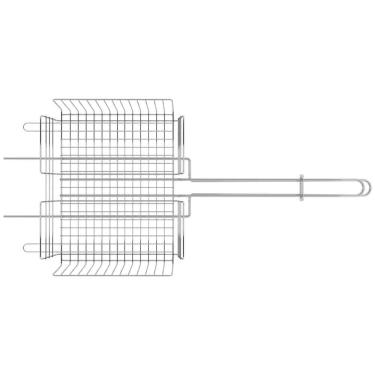 Imagem de Grelha Multiuso Tramontina Churrasco Em Aço Inox 70,2 X 31,5 Cm