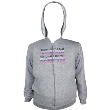 Imagem de Jaqueta Moletom Feminina com zíper 100% Algodão Plus Size