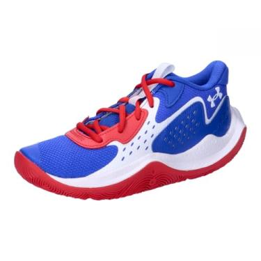 Imagem de Under Armour Tênis de basquete infantil Grade School Jet '23, (402) Team Royal/vermelho/branco, 20