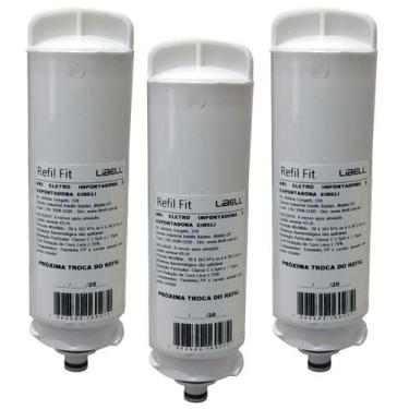 Imagem de Kit 3 Filtros Refil Libell Purificador De Água Acqua Fit
