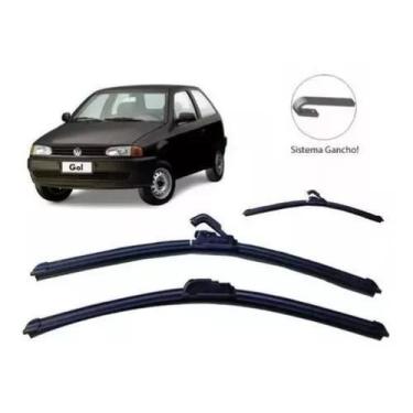 Imagem de Kit Palheta Limpador Diant+ Tras Gol Bola 95 96 97 98 99/... - NA TELA