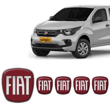 Imagem de Adesivos Para Fiat Mobi 2016/2020 Emblema Vermelho Genérico - SPORTINO