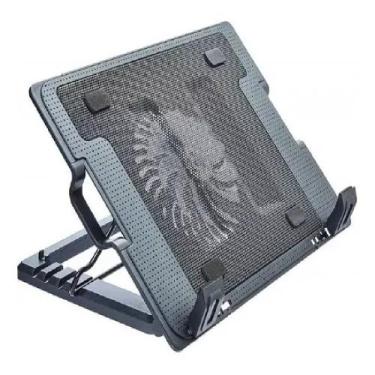 Imagem de Cooler Notebook Suporte Mesa Base Vertical Na Cor Preta  AC166 - Multi