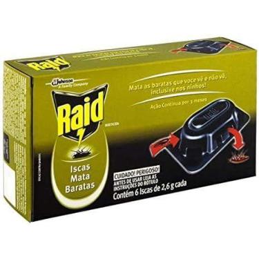 Imagem de Iscas Mata Baratas Raid 6 unidades