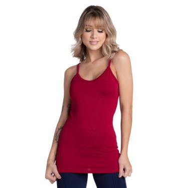 Imagem de Regata Fitness Vekyo Modas Feminina Alça Fina Básica Roupa de Academia