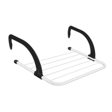 Imagem de Varal de Roupas Portátil Janela Sacada Suspenso Secalux Discreto Práti