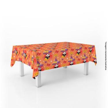 Imagem de Toalha de Mesa Retangular Halloween Bruxinha 220x150cm - PRESENTE-BRIN