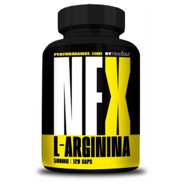 Imagem de L-Arginina NFX 120 Capsulas 500mg NewFour, Sem sabor