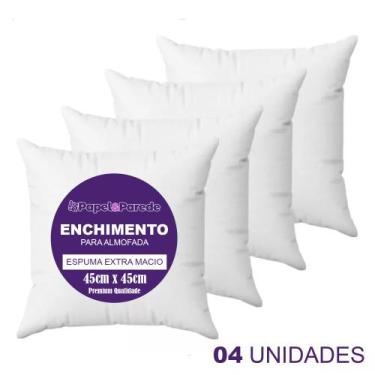 Imagem de kit Enchimentos Refil Almofadas Espuma Premium Extra Macia - PAPEL E P