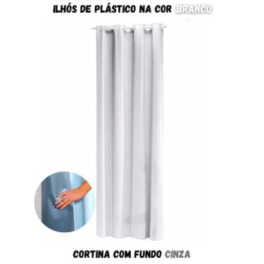 Imagem de Cortina Blackout para Sala ou Quarto PVC (plástico) UMA FOLHA Rústica 