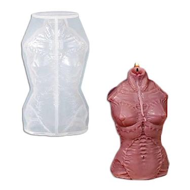 Imagem de Tone Fun Moldes de silicone heteromórficos em forma de corpo humano para fazer velas, resina, velas de aromaterapia, sabonete de cera artesanal, decoração de casa, artesanato