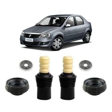 Imagem de Par Kit Coxim Amortecedor Dianteiro Logan 2015 2016 2017 18 - QualyKit