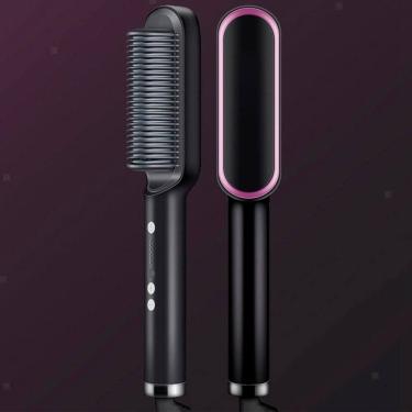 Imagem de Escova 3 Em 1 Chapinha Pente Modela Cabelo 110/220V Bivolt