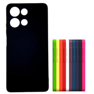 Imagem de Capa Capinha Compativel com Moto G75 Silicone Macia Aveludada Forro Interno Premium Preta