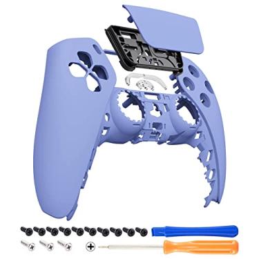 Imagem de eXtremeRate Capa frontal para touchpad violeta leve para controle PS5, capa de substituição DIY de toque suave para controle DualSense 5, capa de toque personalizada para controle Playstation 5