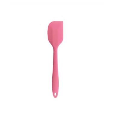 Imagem de 2 Espátula Pão Duro Silicone Maciço reforçada 27 cm (Rosa, Padrão)
