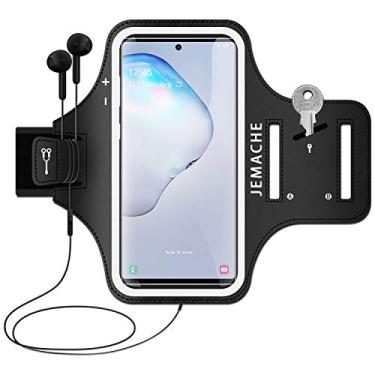 Imagem de Braçadeira para Galaxy S25 S24 Ultra, JEMACHE Gym Workouts Running Phone Arm Band para Samsung Galaxy S22/S23/S24/S25 Ultra compatível com Otterbox Defender
