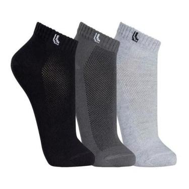Imagem de Kit com 6 Pares de Meias Esportiva Cano Curto Lupo 3225-089, Preto, Ci