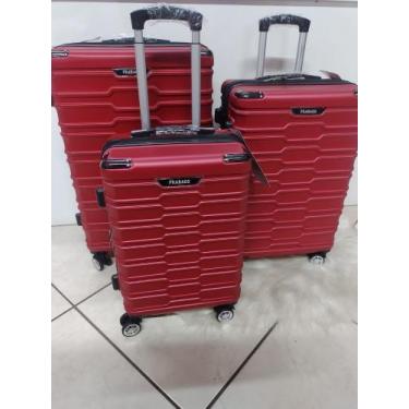 Imagem de kit com 3 Malas P,M,G  32,23,10 kg Fibra , giratoria e expanssor - fra