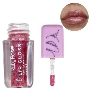 Imagem de Gloss Labial Ruby Rose Com Glitter Lip Gloss ShineC/Brilho, 05/Shootin