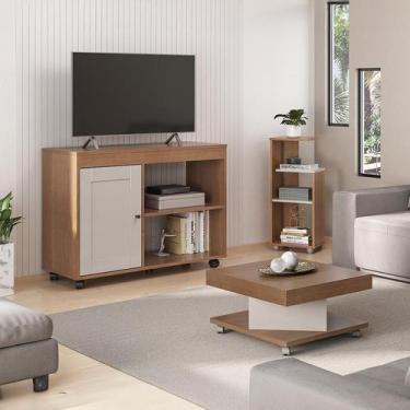 Imagem de Conjunto para Sala de Estar Sampa com Rack para TV até 47 Polegadas, M
