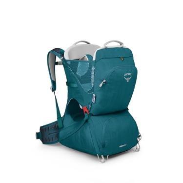 Imagem de Osprey Pouco porta-bebés - cabine de luxo para crianças, proteção solar incorporada, suspensão respirável, almofada para baba lavável na máquina, Deep Peyto, porta-bebés SLT