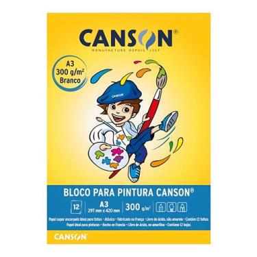 Imagem de Bloco para Pintura A3 29,7x42cm Canson 12 Folhas