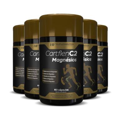 Imagem de 5X Cartflen C2 5 Tipos De Magnésios 60Caps Hf Suplementos