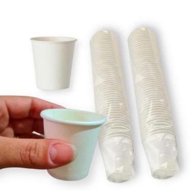 Imagem de Copo de Papel Ecológico 1.5oz Impermeável Café Chá Expresso Bompack Ec
