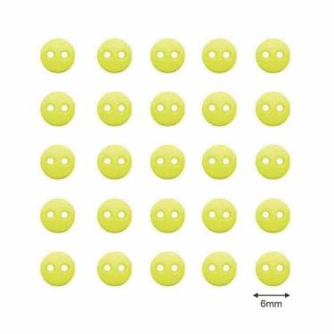 Imagem de Botão Small We Care About 6mm - 30 unidades - We  Care About, Amarelo