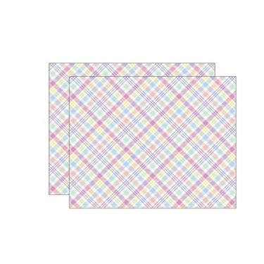 Imagem de Kit Jogo Americano Páscoa Xadrez Colorido - NSW, 2 Peças