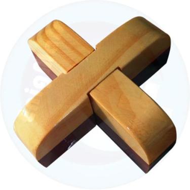 Imagem de Jogo x de madeira pinus - Shoppingnet