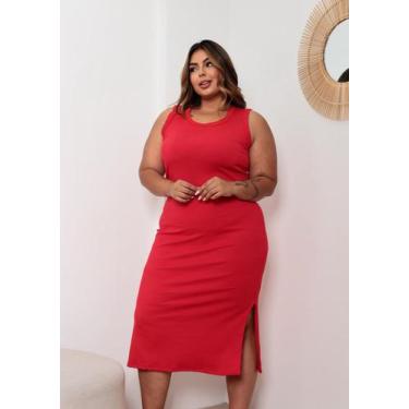 Imagem de Vestido Candy Collor Midi Moda Plus Size Tamanhos Grandes - On.shop, V