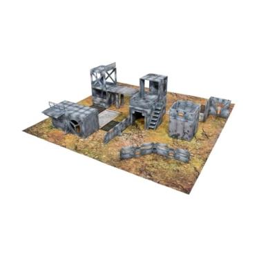 Imagem de Halo Flashpoint: Conjunto de terreno 3D montável de luxo - Terreno de batalha modular de ficção científica para miniaturas - Arena de jogos de guerra Halo Flashpoint de mesa - sem pintura - Feito pela