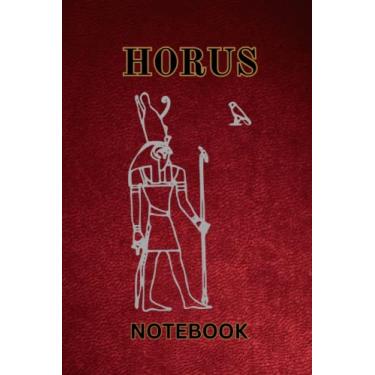 Imagem de Horus Notebook: 100 Page Line. Egyptian God Themed Journal
