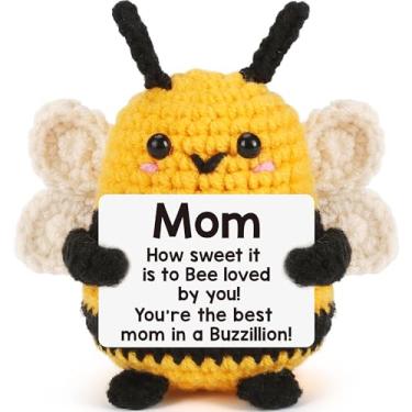Imagem de Mom Christmas Moms Emotional Stocking Stuffers Support Gift for Mom, New Mom, Mothers, Second Mom, Mother-in-Law, Positive Crochet Animals Knitting Bee Gifts for Mom's Birthday Valentine Mother's Day