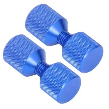 Imagem de Pino de Alinhamento de Furo Duplo, Alumínio Anodizado, Conjunto de Pinos de Alinhamento de Flange para Flanges de 0,5 a 14 pol. 150LB (BLUE)