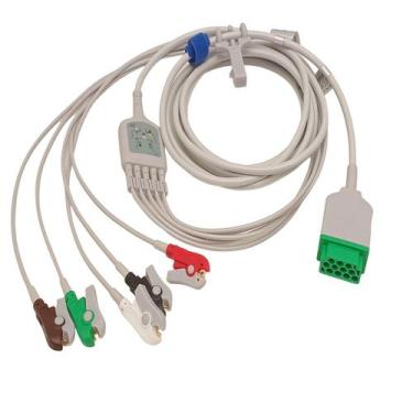 Imagem de Cabo Ecg 5 Vias Ge Marquette Dash 2000 2500 3000 4000 5000 - MAPLE