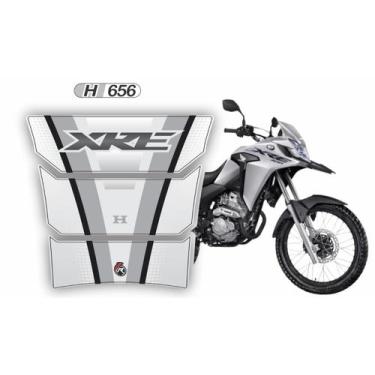 Imagem de Adesivo Protetor De Tanque Moto XRE 300 Rally Adventure Branco H656 - 