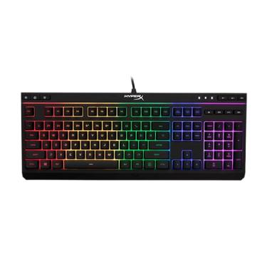 Imagem de HyperX Alloy Core RGB – Teclado de membrana para jogos, teclas silenciosas e confortáveis com efeitos de iluminação LED RGB, resistente a derramamentos, teclas de mídia dedicadas, compatível com