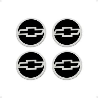 Imagem de Adesivos Resinados Roda Compatível Chevrolet Emblema 55 mm - SPORTINOX