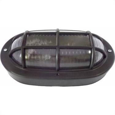 Imagem de Luminaria Tartaruga Pvc Ilumi Oval Preta 1611