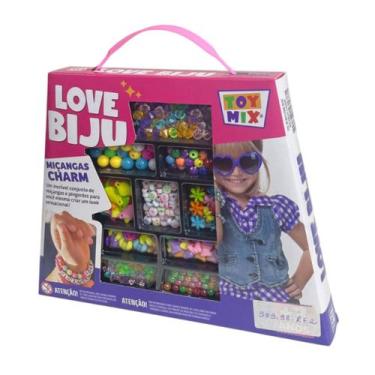 Imagem de Kit Artesanato Infantil Love Biju Miçangas Para Pulseiras - Vmp Papeis