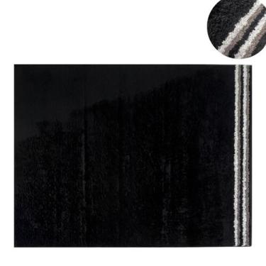 Imagem de Tapete Quadrado Variação Areia Marrom Preto Cinza 200x250 Antiderrapan