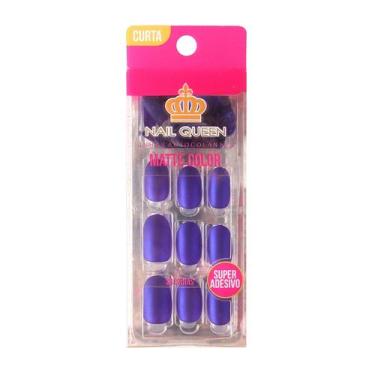 Imagem de Unha Autocolante Matte Color Azul 704 - WORLD QUEEN 