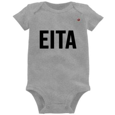 Imagem de Body Bebê Eita - Foca na Moda, Cinza, G