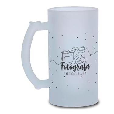 Imagem de Caneca Chopp Profissão Minimalista Fotó Vidro Jateado 475ml
